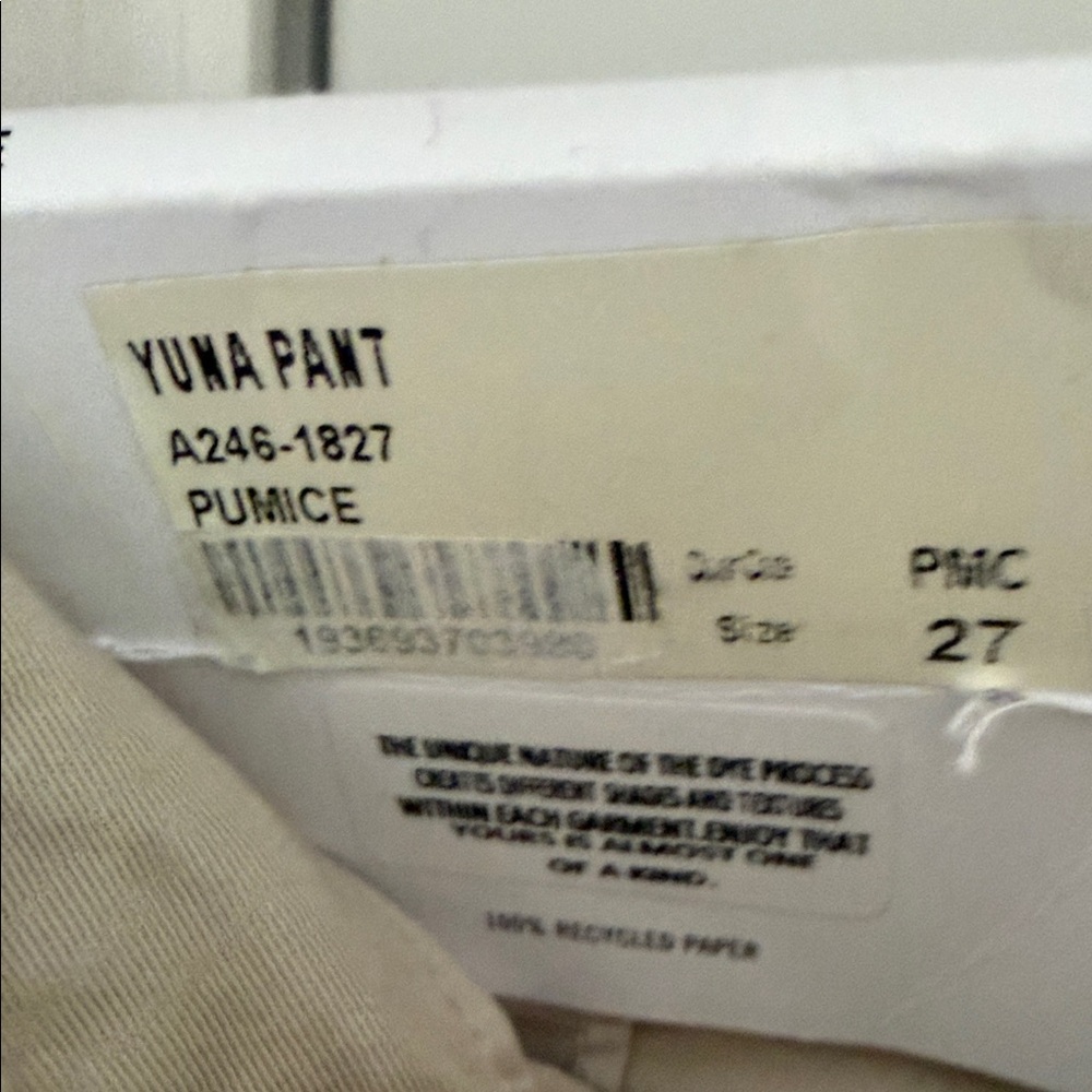 AGOLDE NWT Tan Cotton Chino Pants - Picture 3 of 6